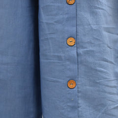 Elegant Stylish Blue Top & Wide Leg Pant Set