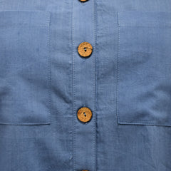 Elegant Stylish Blue Top & Wide Leg Pant Set