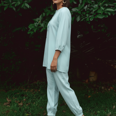 Mint Aviary Printed Cotton Co-Ord Set