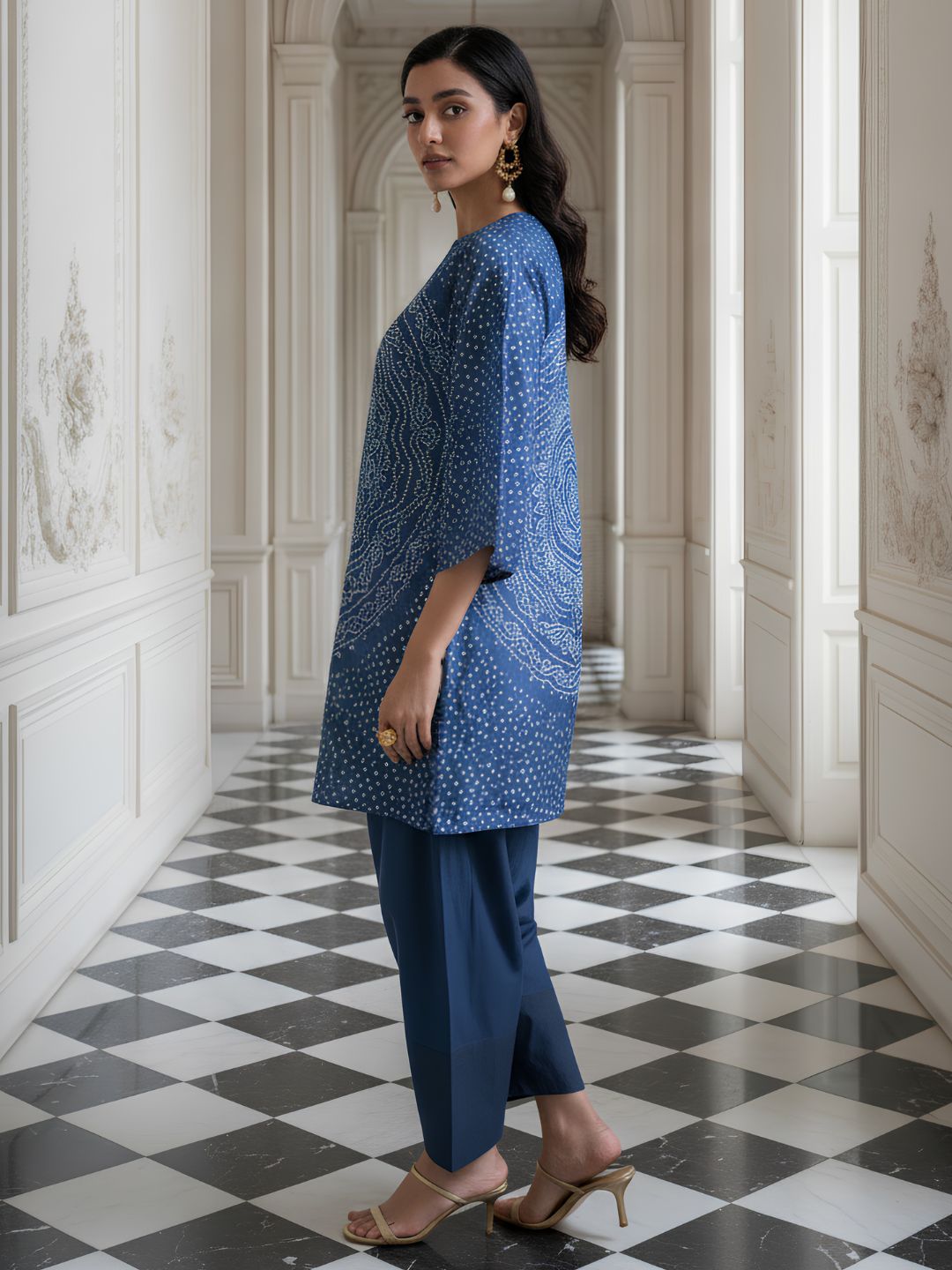 Premium Indigo Festive Co-Ord Set for Celebrations