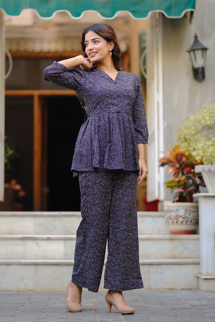 Ethnic Motifs Muslin Cotton NightWear Sets