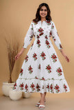 White Printed Maxi Dress 
