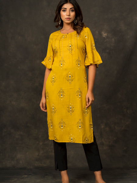 Straight Printed Kurta