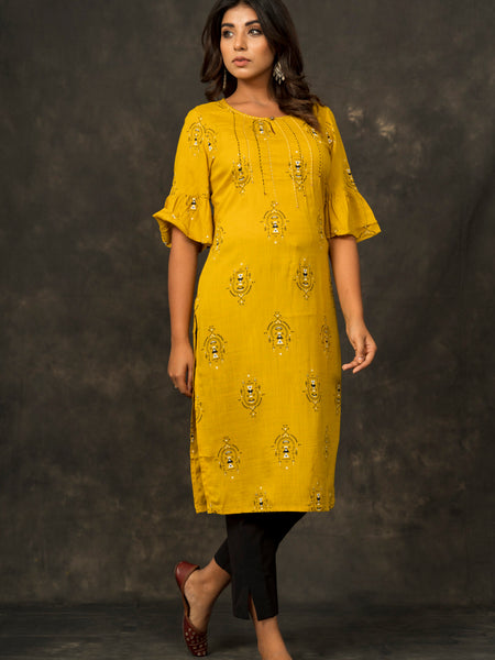 Straight Printed Kurta