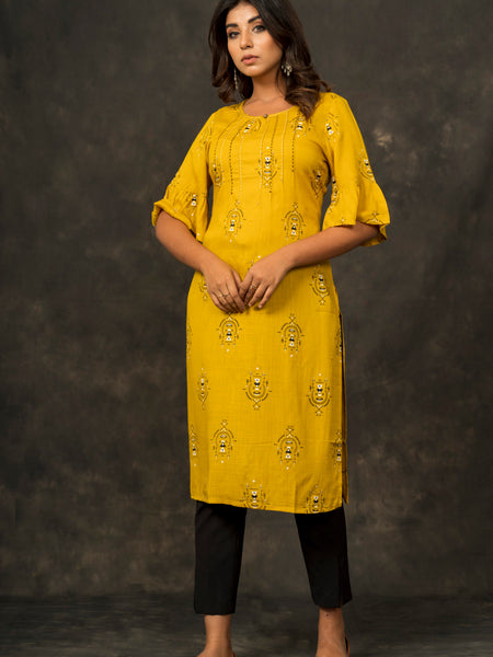 Straight Printed Kurta