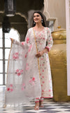Designer Suit Set with Handbrush Dupatta Set