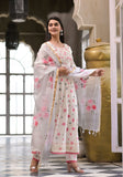 Designer Suit Set with Handbrush Dupatta Set