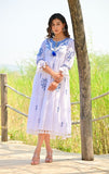 White Embroidered Midi Dress
