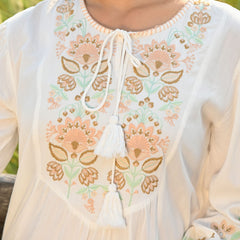 Magnolia White Emboidered Mini Dress