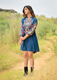 Emboidered Mini Dress