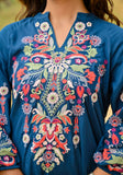 Emboidered Mini Dress