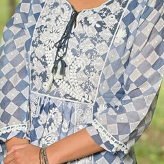 printed suit set for women