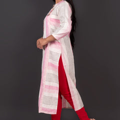 Pure Cotton Embroidered Kurta Set