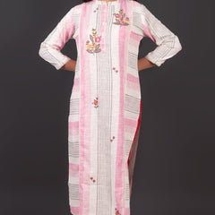 Pure Cotton Embroidered Kurta Set