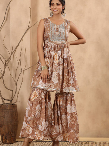 Cotton Sharara Set For Women